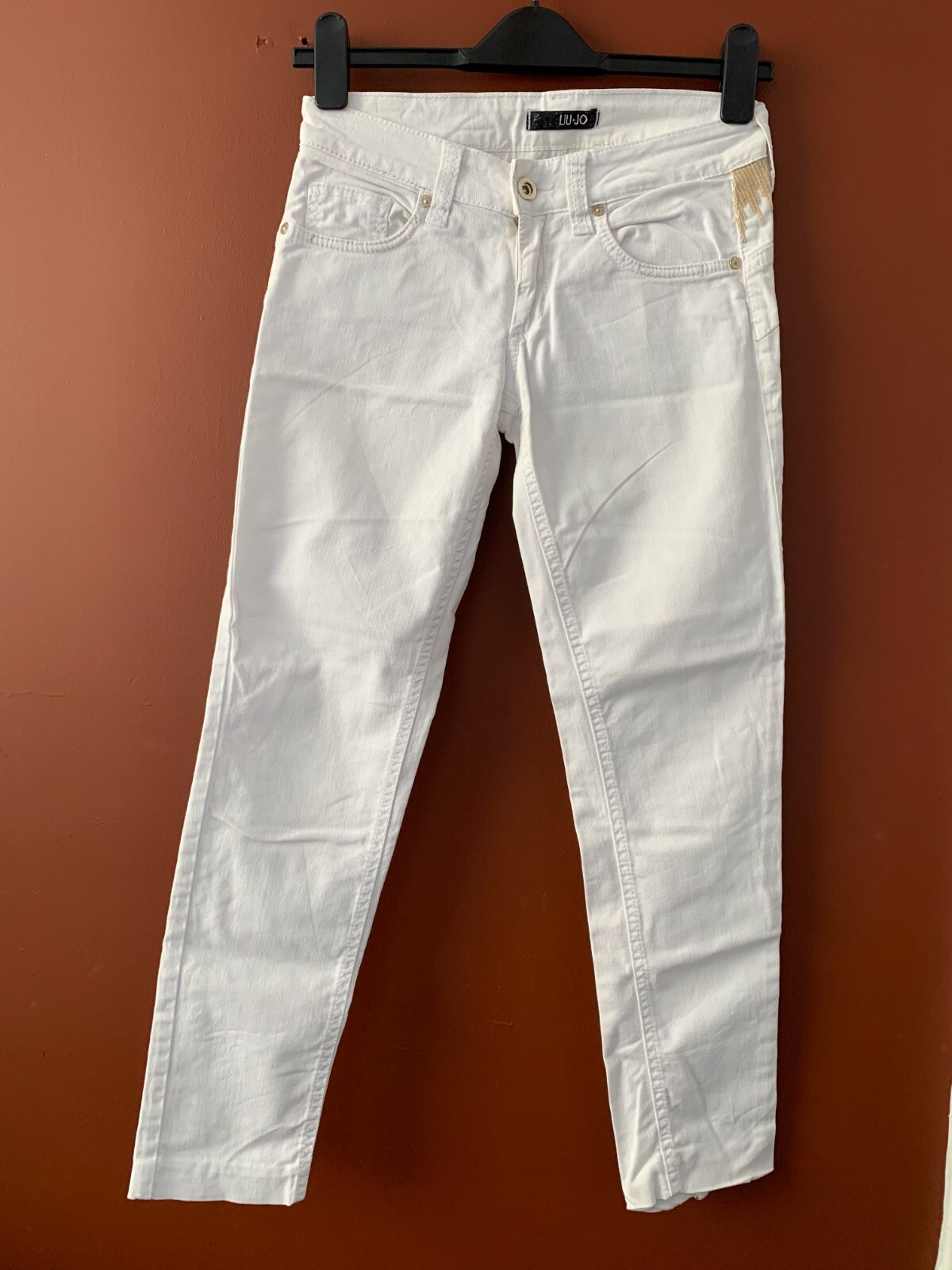 Liu Jo White Cotton Skinny Jeans size XS