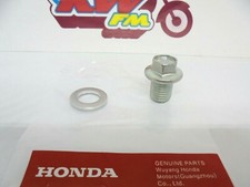 Honda CB/CBF125 12mm Oil Drain Bolt & Washer Set OEM 94109-12000,90131-KRM-840