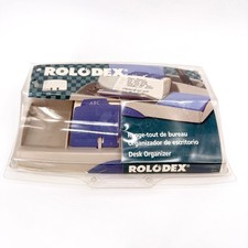 Rolodex NEW Desk Supplies Organizer Card File With 125 Cards 1999 Retro Open Box