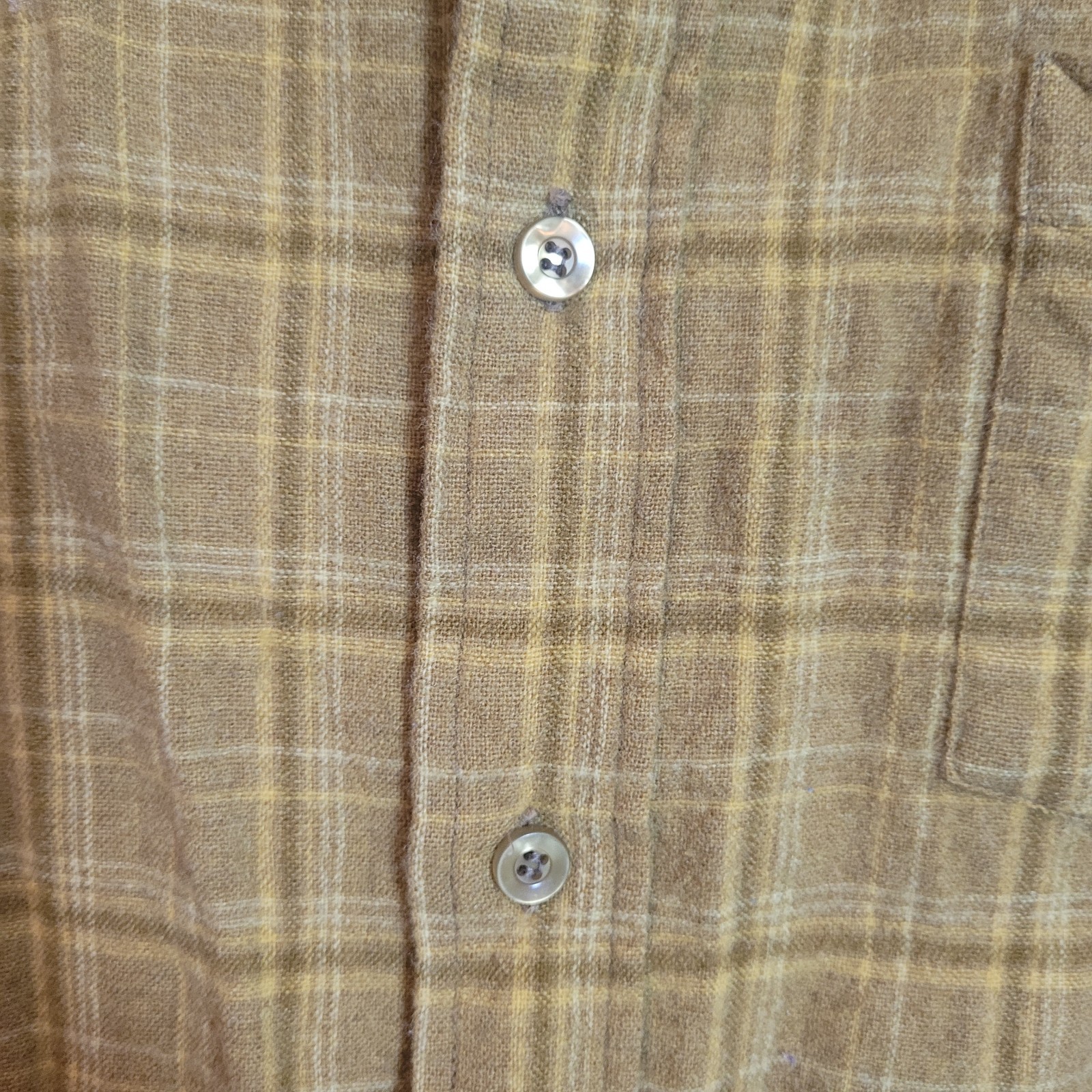 Pendleton Vintage Men Wool Button Down Shirt Yell… - image 7