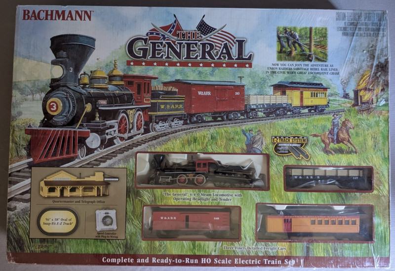 HO scale   Bachmann # 736   "THE GENERAL"   Train Set