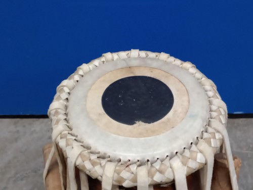 Tambor de mano indio Tabla de madera maciza de 11 pulgadas - Imagen 12 de 19