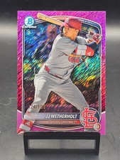 2025 Bowman Chrome JJ Wetherholt Prospects Fuchsia Shimmer Refractor /199