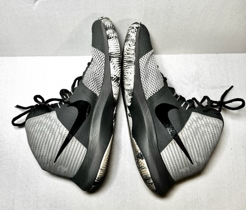 Nike Air Precision Athletic Basketball Mens SZ 8.5 Wolf Gray Sneakers 898455-004 - Picture 6 of 11