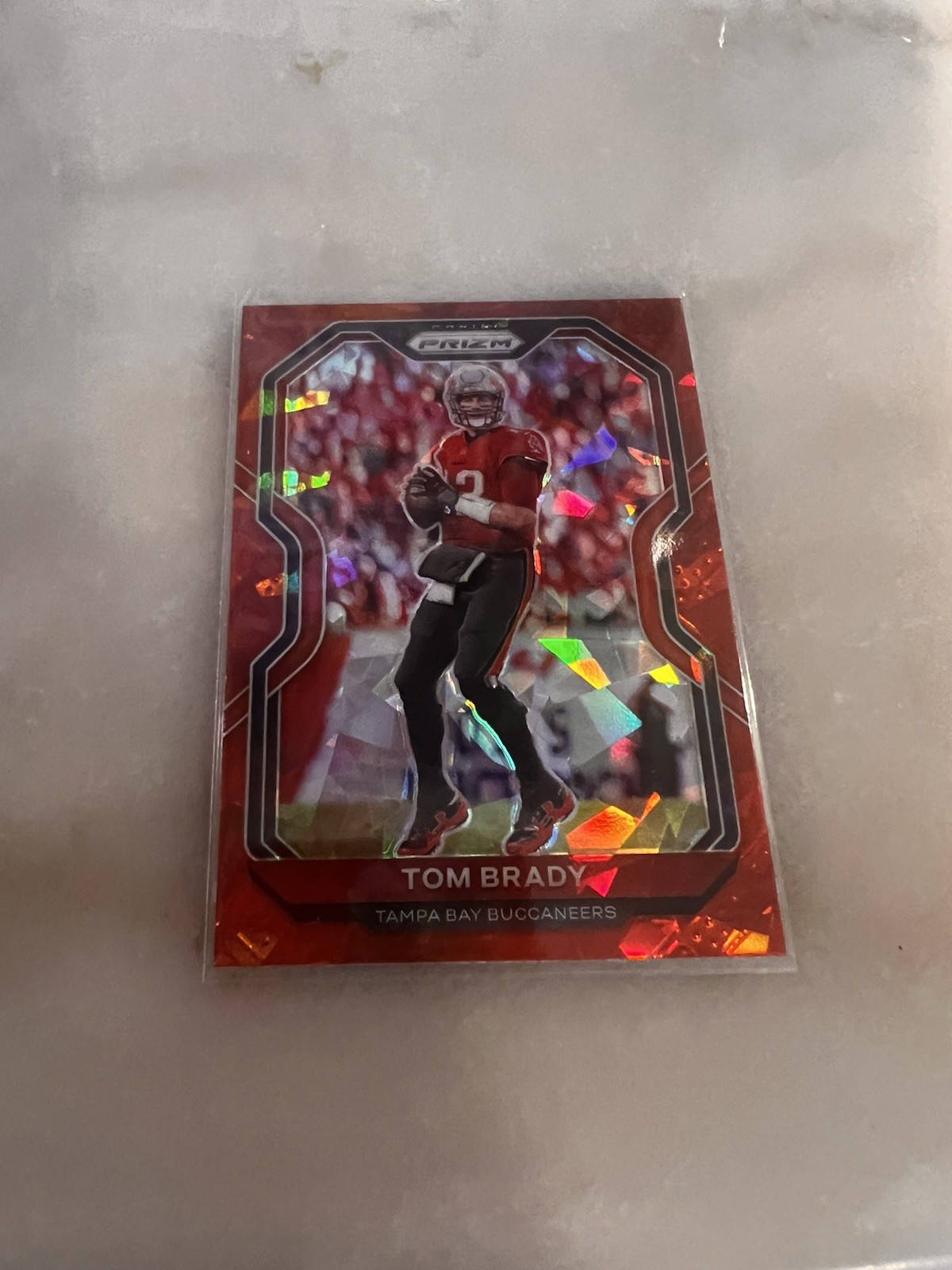 2020 Panini Prizm - Tom Brady #255 Red Ice Prizm