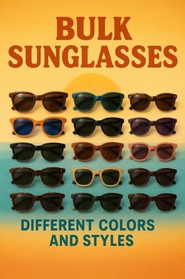 Bulk Wholesale Sunglasses Lot of 50 Pairs Assorted Styles For Men And Women 