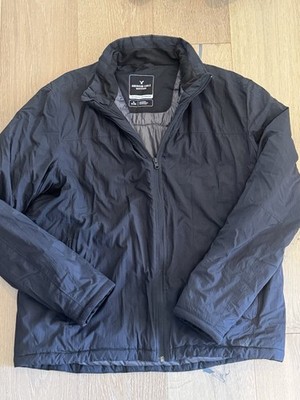 American Eagle Outfitters Water Resistant Windbreaker Jacket Black Men's XL