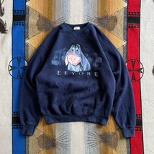 Vintage 90s Women s Eeyore Disney Crewneck Sweatshirt Size XS/Small Winnie Pooh