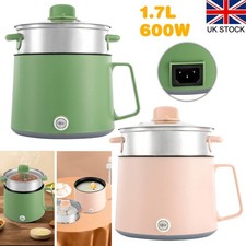 1.7L Portable Mini Electric Steamer Noodles Cooker Hot Pot Non-Stick Cooking Set