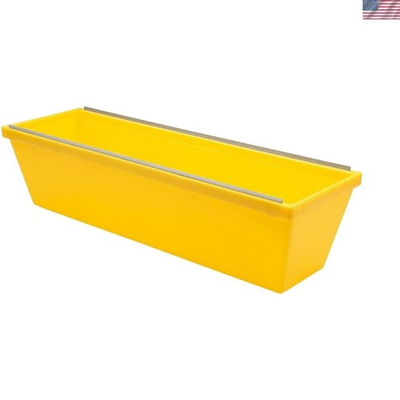 #ad Lightweight 12” Plastic Drywall Mud Pan with Steel Scraping Bar for Easy Cleanup $25.19