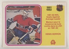 1982-83 O-Pee-Chee League Leaders Denis Herron #239 0c4