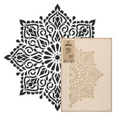 Reusable Plastic Stencil // SQUARE MANDALA