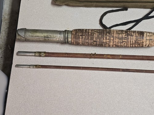 1920s Vintage Winchester (Barney & Berry) 7251 Bamboo Rod w/Sock & Tube 9 Ft - Picture 11 of 22