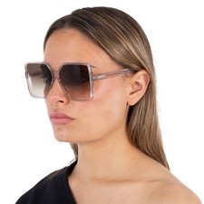 Saint Laurent Brown Gradient Square Ladies Sunglasses SL 232 BETTY-005 63