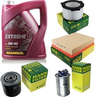 Mann Inspektionspaket 5L Mannol Extreme 5W-40 FüR Vw Transporter Iv Kasten 1.9