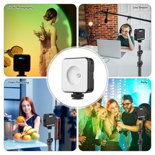 Portable Mini RGB LED Video Light Ambient Light With Bi-Color Temperature JJYI