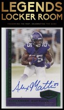 2019 Plates and Patches #UE-AMA Alexander Mattison Rookie Upper Echelon /20