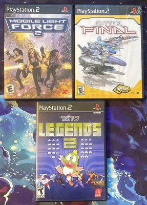 R-Type Final Mobile Light Force Taito Legends Shmup Lot PlayStation 2 PS2 Tested