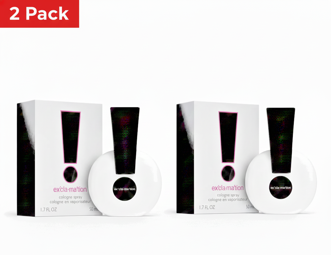 2 Pack Coty Exclamation Cologne Spray Fragrance for Women 50ml