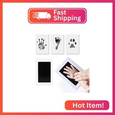 Inkless ink pad for Baby foot-hand and Dog-Cat paws, 100 safe, clean touch non