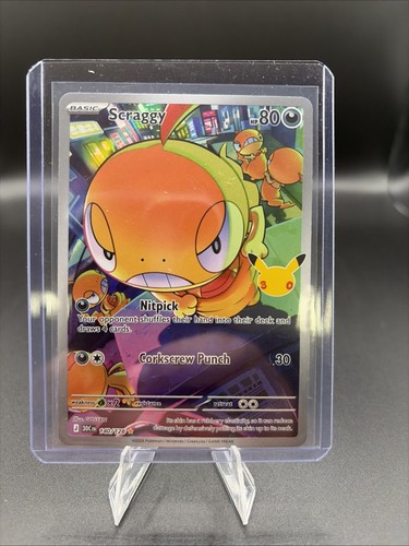 Pokemon TCG 30th Anniversary Celebration #140/128 Scraggy Full Art NM