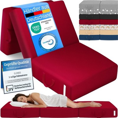 ELONEO Klappmatratze Gästematratze Faltmatratze Klappbare Matratze, Höhe 15cm