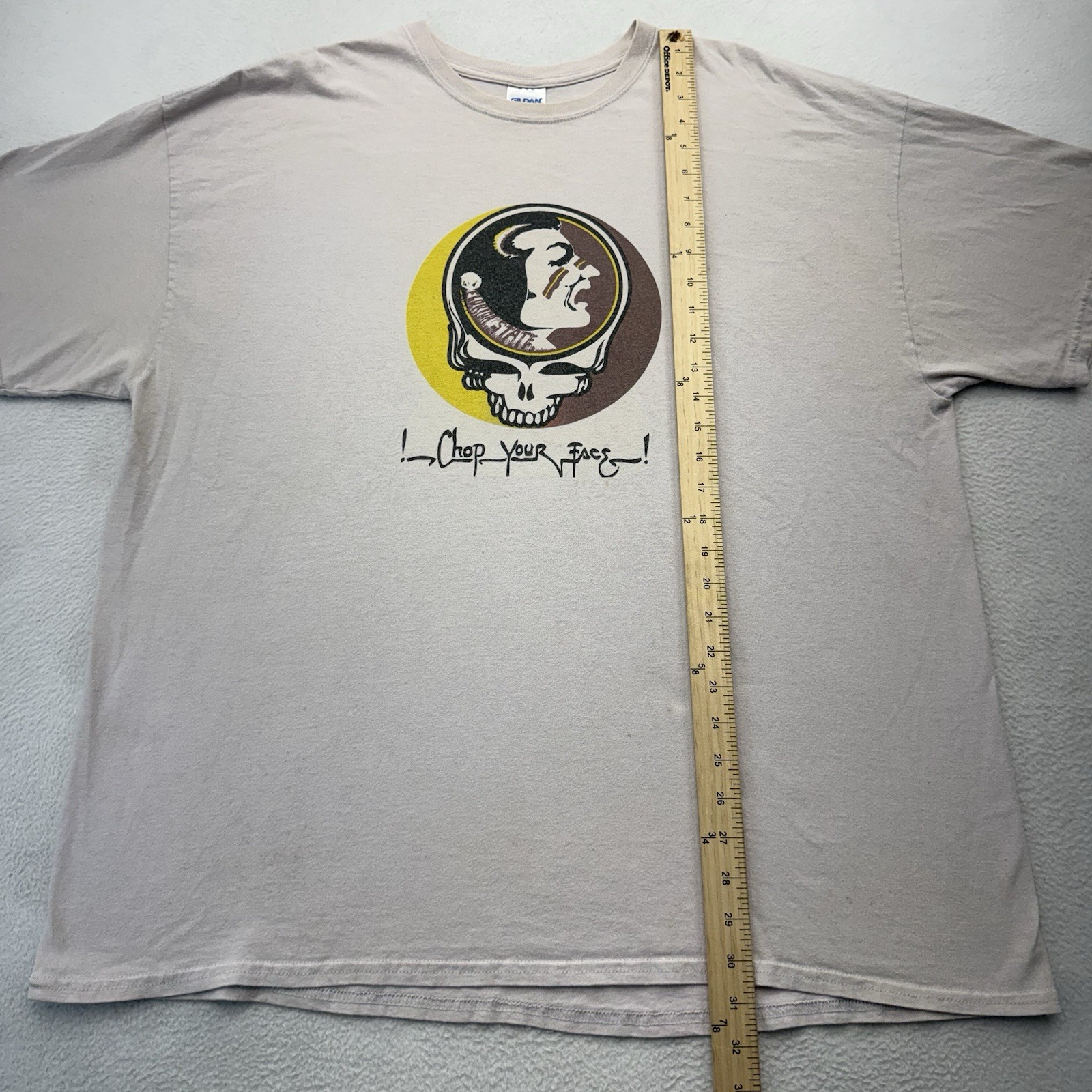 Grateful Dead Florida State Seminoles Vintage Steal Your Face Shirt 2XL RARE image 7