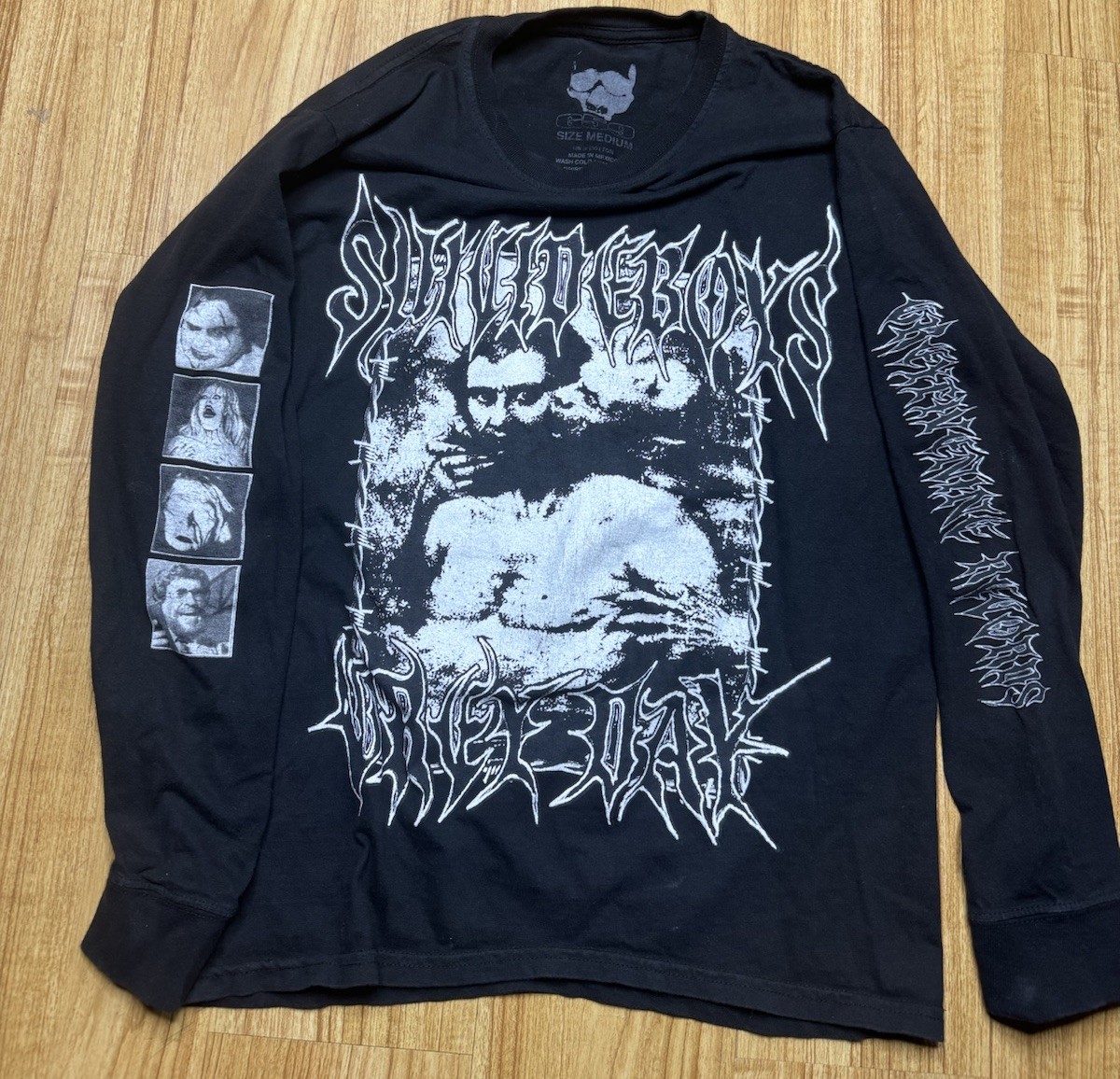 Suicideboys Grey Day Men’s Black Size Medium Long Sleeve T-Shirt G59 Records
