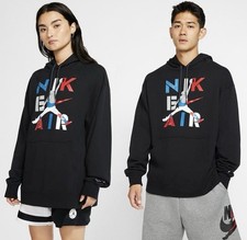 Size Large Men's Air Jordan Legacy AJ4 Pullover Hoodie "Black/White-Red/Blue"