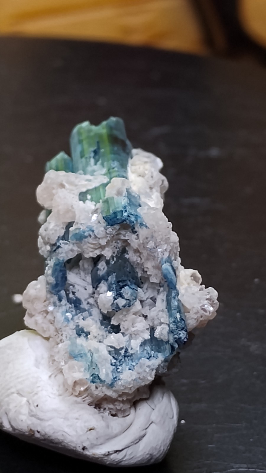 Paraiba Copper Bearing Tourmaline Brazil hollow Crystal Christmas Sale