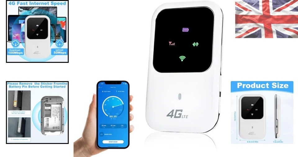 Compact 4G WiFi Hotspot for Travel Parties – Effortless Connectivity Anytime - Image 2 of 4