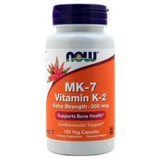 Now MK-7 Vitamin K-2 Extra Strength 300mcg  120 vcaps
