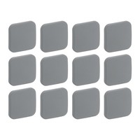TüRstopper Wandschutz,12 StüCk Silikon TüRgriffpuffer,Grau