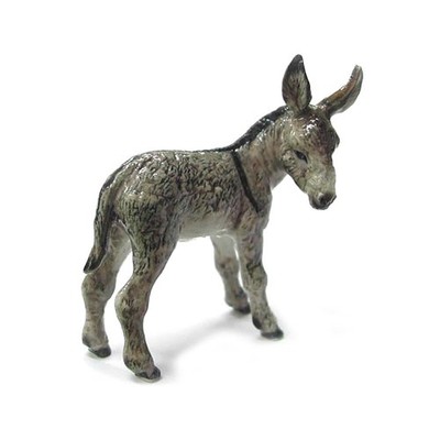 Northern Rose Donkey Kid - Hand Crafted Decor - Miniature Porcelain Figurine
