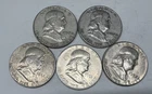 Lot # 1624 - Franklin Half Dollar - 90% Silver - 2.50 Face - Unknown Grade