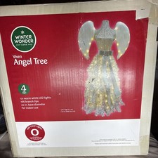 Winter WonderLand Vixen Angel Tree 4ft 121 Lights Indoor NOS Sealed