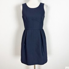 J.Crew Classic Fit & Flare Dress Career Business Professional Wool Silk Size 6