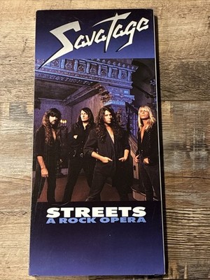 Savatage -Streets A Rock Opera EMPTY CD Long Box 1991 **NO CD** RARE OOP EX