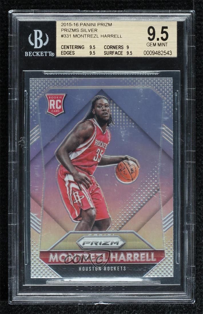 2015-16 Panini Prizm Rookies Silver Montrezl Harrell #331 BGS 9.5 GEM MINT 5ub