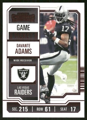 2023 Panini Contenders #53 Davante Adams Season Ticket