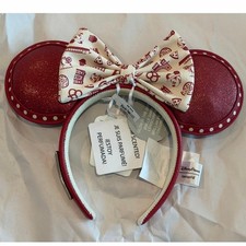 Disney Parks Boardwalk Resort Minnie Ears Headband Loungefly Glows Scented NWT
