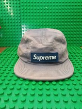 Supreme Navy Blue Faded 5 Panel Hat Cap Made In USA FAST SHIPPING