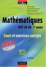 Mathématiques Tout-en-un, 1ère année : Cou...