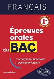 Français. Première. Epreuves orales du Bac: De lanalyse... | Buch | Zustand gut