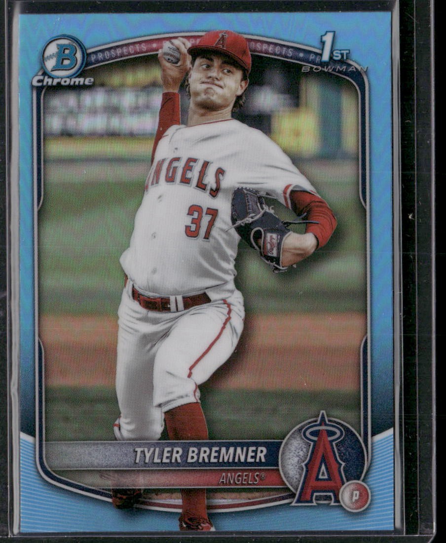 2025 Bowman Draft #BDC-37 Tyler Bremner Chrome Sky Blue Refractor