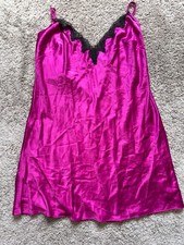 NWT - VICTORIA'S SECRET SATIN LACE SLIP DRESS CHEMISE LINGERIE GOWN - XL