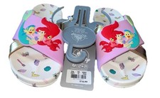Disney Girls' Slide Sandals Ariel Flounder Pink Open Toe Size 13/1
