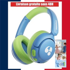 Casque Audio Enfant Bluetooth 5.4 75H Autonomie 85dBA Micro Intégré Pliable