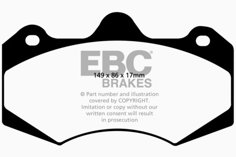 EBC Yellowstuff Brake Pads for Aston Martin Vanquish & More * Front Set