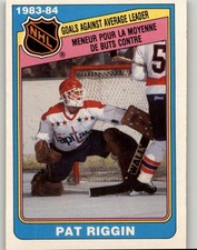 1984-85 O-Pee-Chee Pat Riggin #386 Washington Capitals